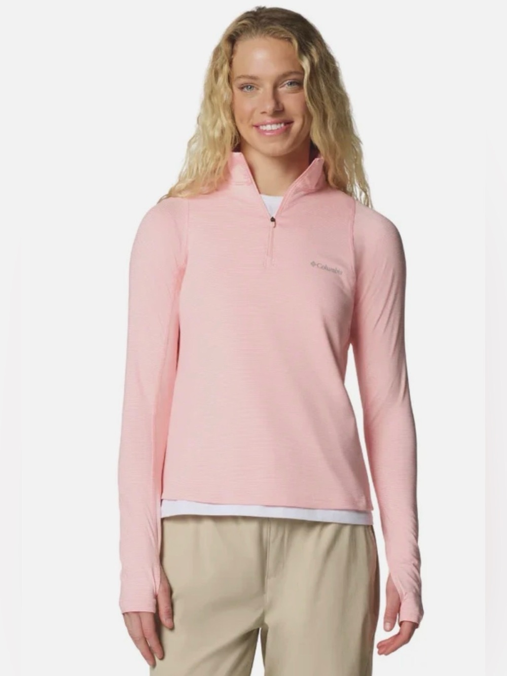 COLUMBIA Women’s XL Weekend Ascent Half Zip Long Sleeve Lightweight Pullover
